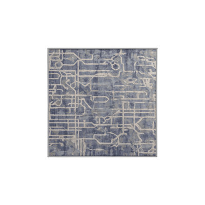 Machine Washable Gray Area Rug