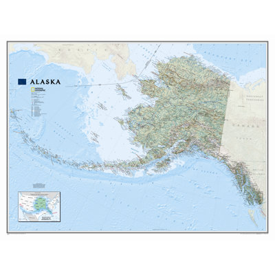Alaska State Wall Map