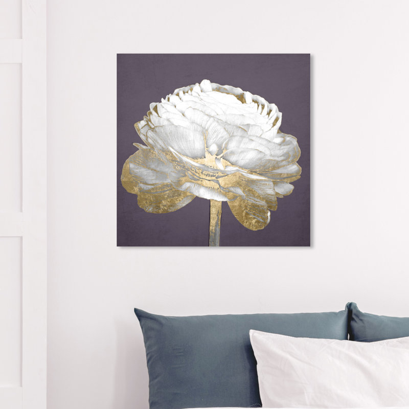 «Gold and Light Amethyst II», impression, H 16 po x l 16 po x P 2 po, Toile tendue