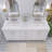 Taleka 72.59'' Double Bathroom Vanity with Engineered Stone Top