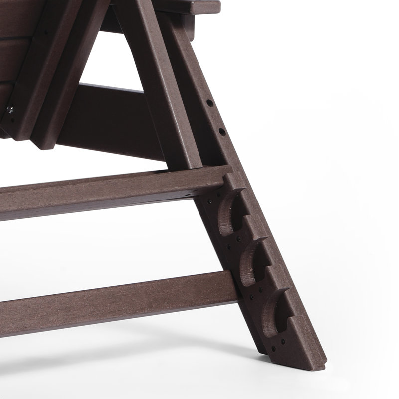 Ensemble de 3 chaises longues inclinables Laguna, Brun foncé