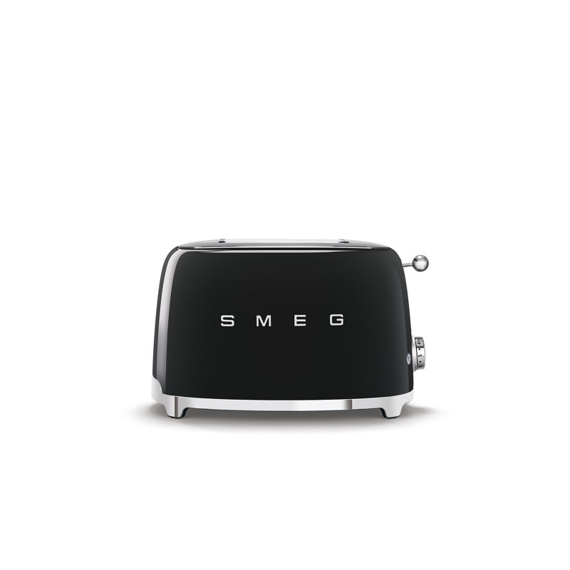Smeg TSF01 50's Style Retro Two Slice Toaster, Black