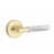 Satin Brass/White Marble selected