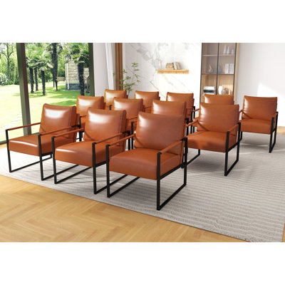 24.6'' W Soft Vegan Leather Accent Chair