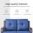 Bonia 51.18'' Wide Straight Loveseat with Cushions-121087630-121087632