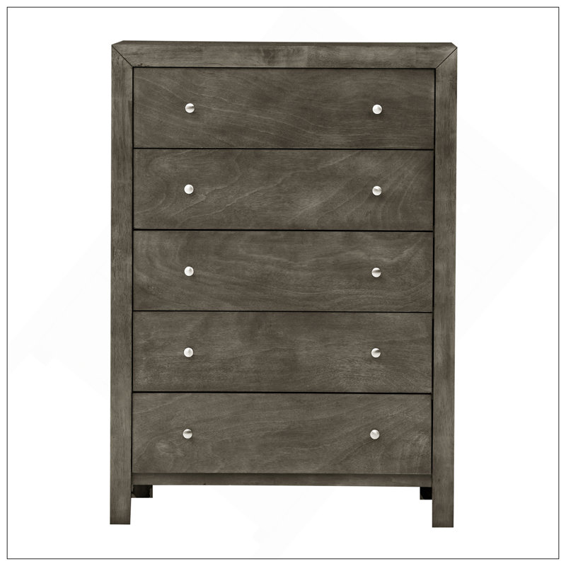 Elegant Transitional Storage Chest In Gray