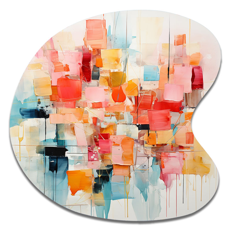 Collage Rhythms I - Abstract Collages, H 33 po x l 33 po