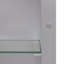 Miroir rectangulaire pour armoire à pharmacie avec éclairage DEL et rangement