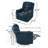 Comfortable Manual Reclining Chair With Swivel Function For Relaxation-1093245138