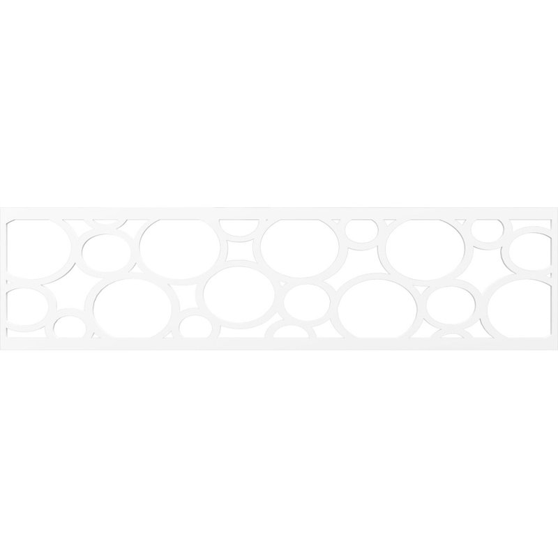 Moulure de chantournage, H 12 po x l 47 po x P 0,38 po, PVC de qualité architecturale
