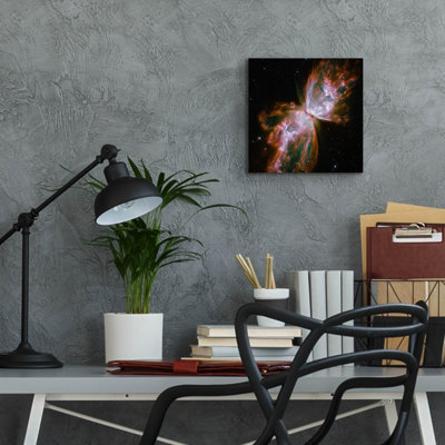  «Butterfly Nebula» par la téléscope Hubble de la NASA, art mural en verre acrylique, 12 po x 12 po