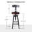 Swivel Adjustable Height Counter Stool with Metal Frame-1005483028