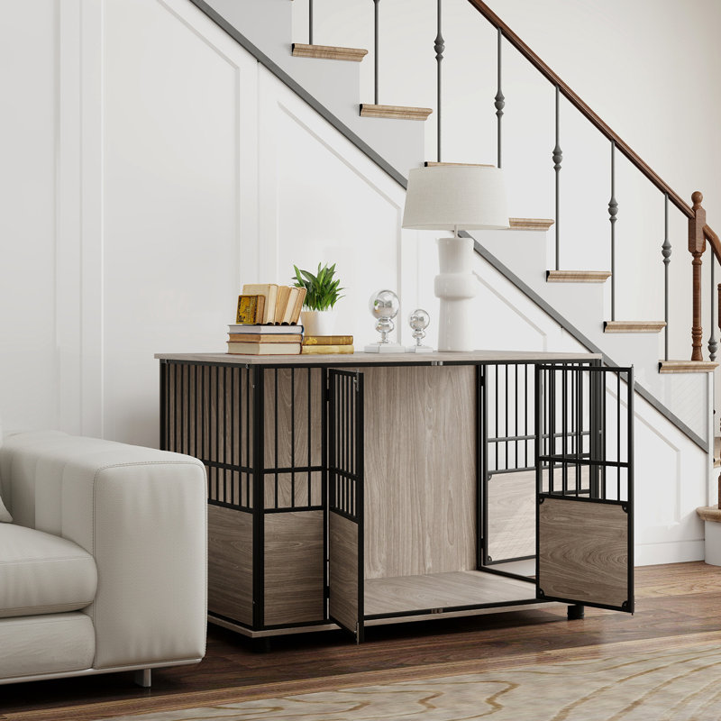 Cage pour chien avec portes doubles