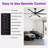 84" Modern Industrial Black Commercial HVLS Ceiling Fan with Foldable LED Lights and Remote Control, 6-Speed Reversible DC Motor, Timer, 6 Extra Large Aluminum Blades, 10"&24" Downrods Included-1390103996