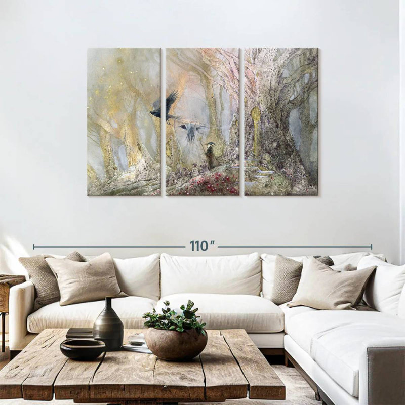 Kelan Raven God, 48" H x 74" W