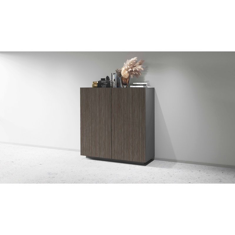 Allare 120cm Sideboard, Grey/Black