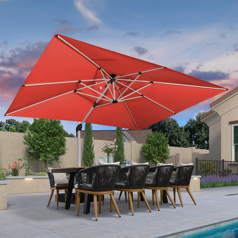 304cm X 396cm Rectangular Cantilever Parasol, Terra