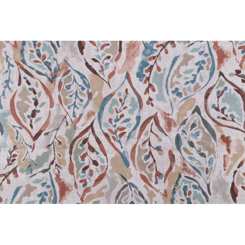 Housse de coussin cuivre et turquoise, Carré 17 po