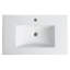 Lavabo de salle de bain en céramique 30 pouces, blanc