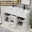 Base de meuble-lavabo double 48 po seulement, sans comptoir, assemblage requis-120788178