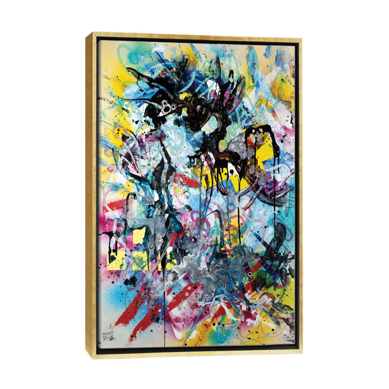 «Feeling Like You Have Sat Down At The Wrong Meeting», reproduction d'art sur toile encadrée, H 40 po x l 26 po, Doré