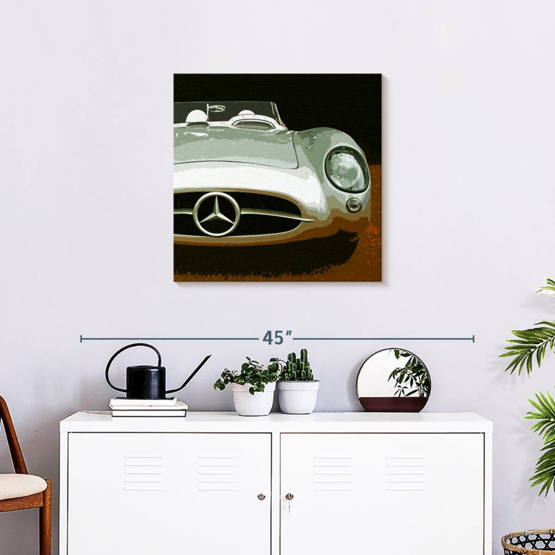 Mehar Silver On Brown, 24" H x 24" W