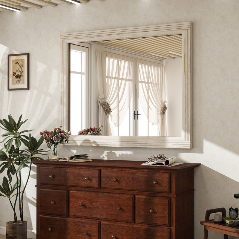 Miroir mural imperméable, 40 po x 30 po , Blanc