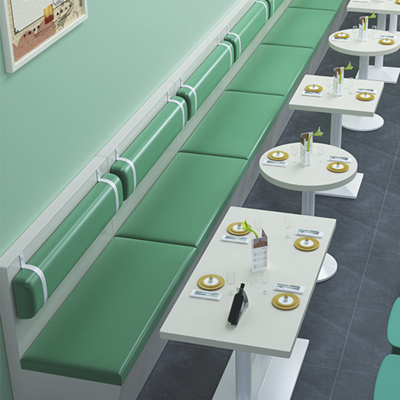 Banc rembourré en similicuir restaurant Bar Cafe