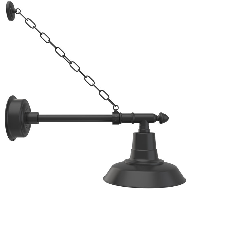 Luminaire de grange d’extérieur à del Haleigh, H 10 po x l 12 po x P 27 po