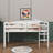 Twin Loft Bed With Guardrails And Ladder-721587281