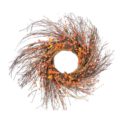 28'' Thanksgiving Faux Berry Wreath