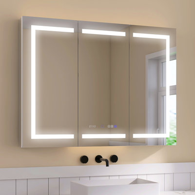 48''X36'' In Medicine Cabinets For Bathroom With LED Mirror