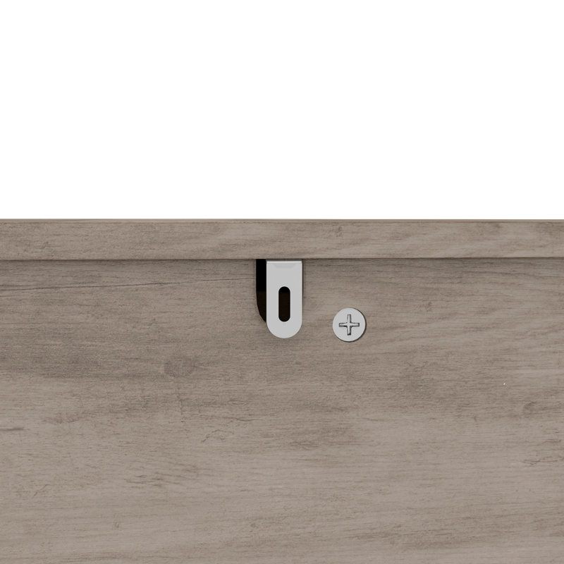Meuble de rangement en coin pour chien avec tiroir cannelé pour petits et moyens chiens Bréhob, Grey Oak
