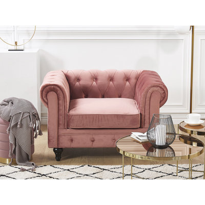 Pendik Velvet Chesterfield Chair
