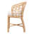 Bali & Pari Prisca Natural Rattan Counter Stool With Bubble Frame - Handwoven Wicker Accent Stool With Round Back And Removable Cushions For Kitchen Island Or Lounge