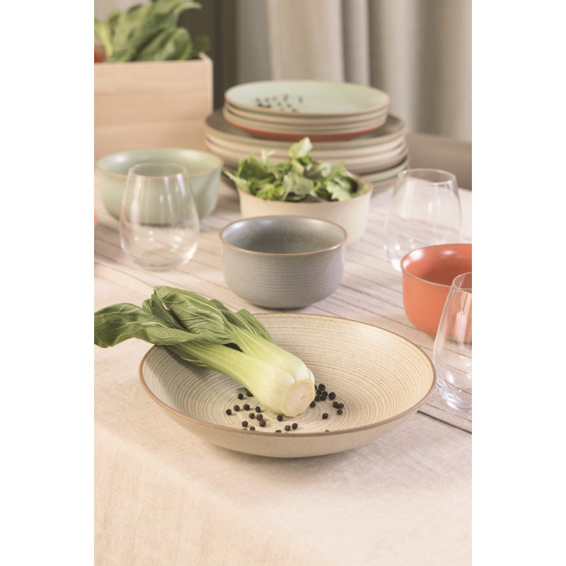 Nature Handmade Stoneware Cereal Bowl, Sand