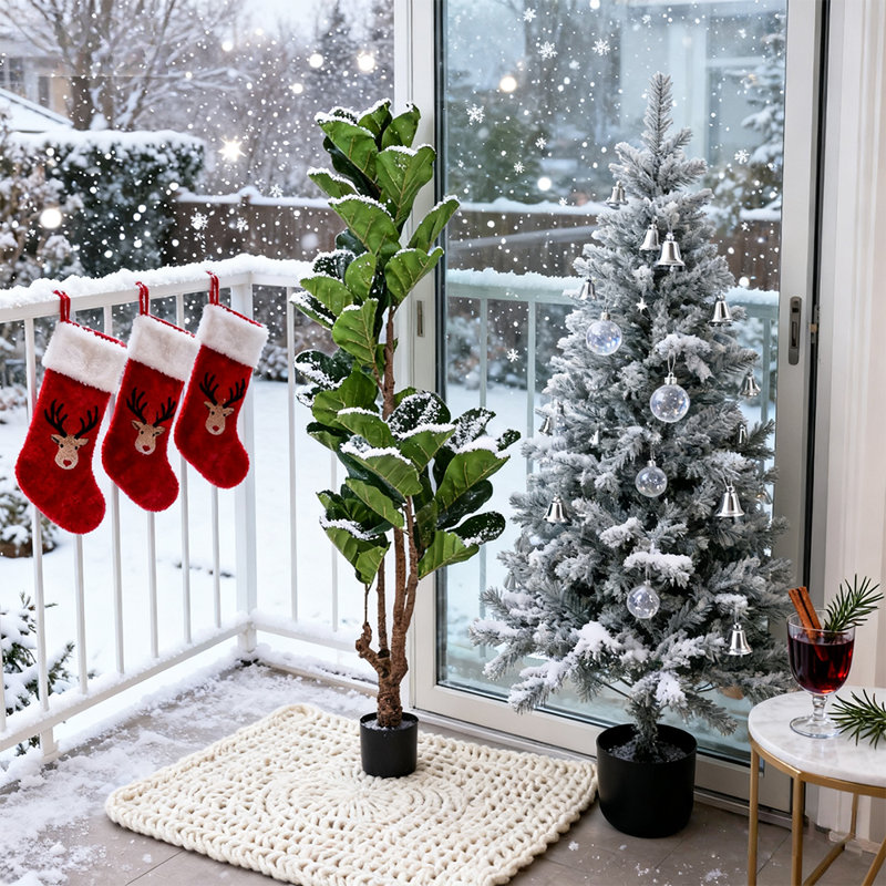 Arbre en figuier artificiel 6 pi 6 pi 