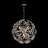 13 - Light Large Dandelion Floral Round Crystal Firework Chandelier