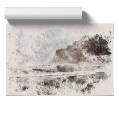 Beach and Cliffs Vol.1 - Unframed Painting