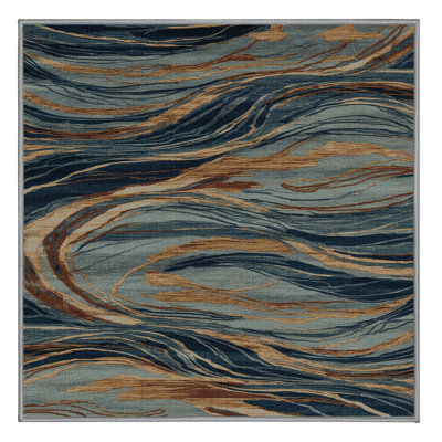 Machine Washable Persian Gray Area Rug