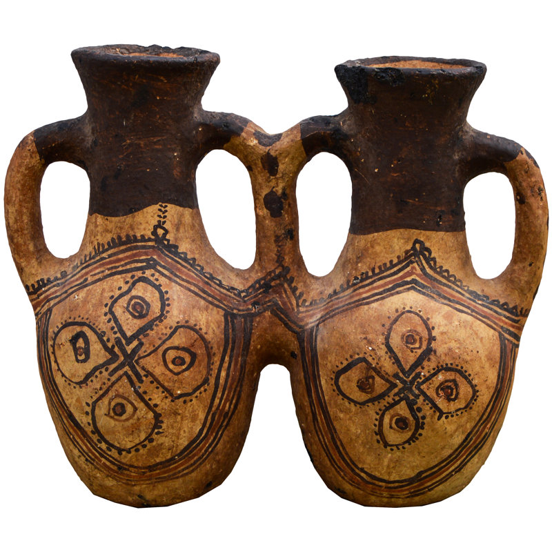 Moroccan Berber Water Vessel W/ Handles