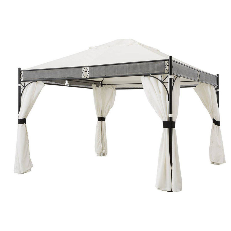 Palombo Dakota Fields White Fabric Side Wall for Awning