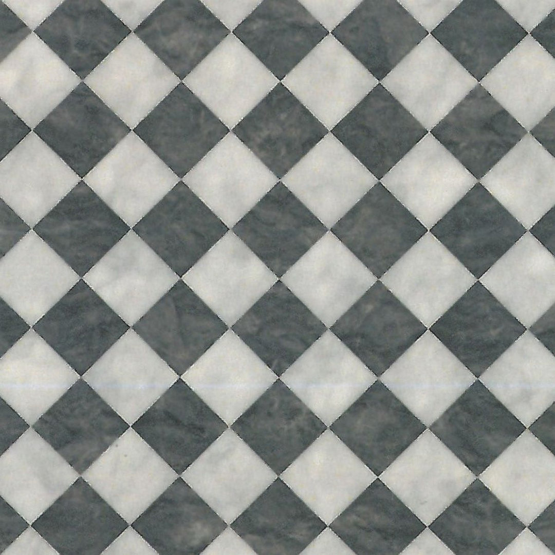Black & White Marble Effect Anti-Slip Vinyl Flooring For LivingRoom, Kitchen, 2mm Cushion Backed Vinyl