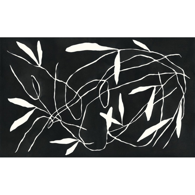 Tumbling Vine Print by Roebuck, Kate, 16'' H x 26'' W, Black Single Picture Framed