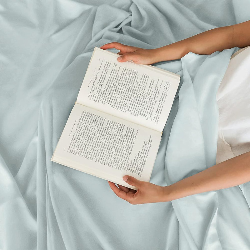 Premium Cooling, Soft & Wrinkle Free Sheet Set - Ultra Soft & Premium Hotel Luxury Bed Sheet Set, Ice Blue