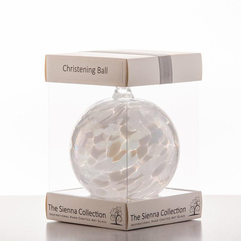 White Christening - 10cm Friendship Ball
