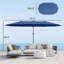 Parasol double 14,8 pi, grand parasol de terrasse avec lumière solaire à DEL pour le jardin-299810821