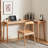 Wood Color L-Shaped Solid Wood Desks-108744099-108744097