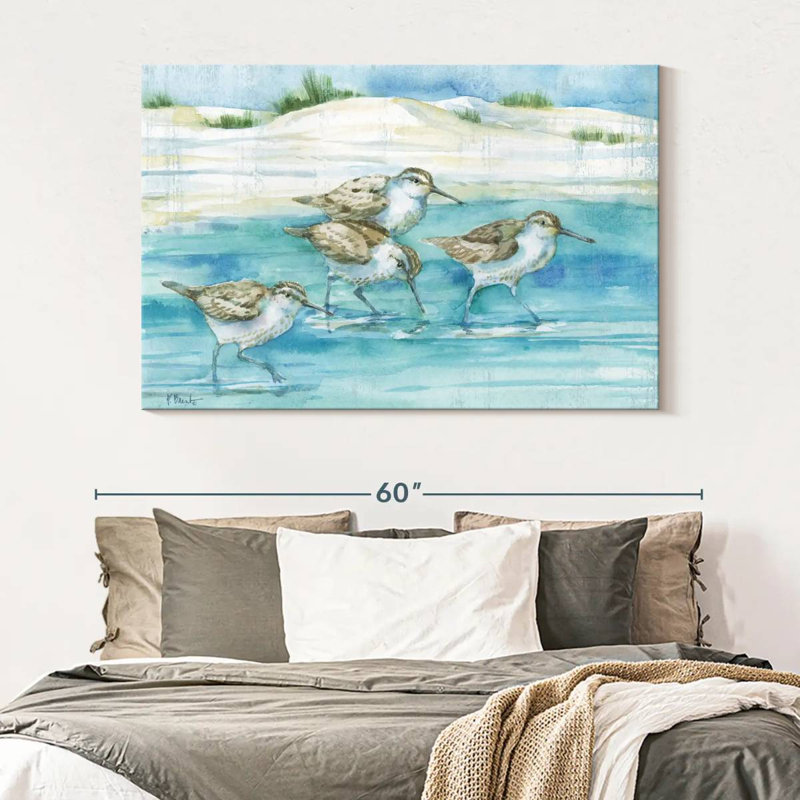 Sandy Sandpipers I, 34" H x 51" W