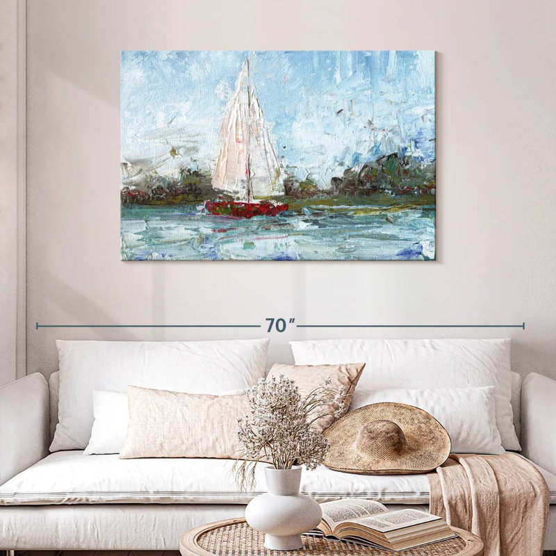 Mehar Here We Go A Sailing, H 30 po x l 45 po